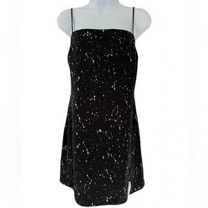 Garage/ Black star light galaxy/ Witchy/ Spaghetti strap/ Mini skirt/ Size US S